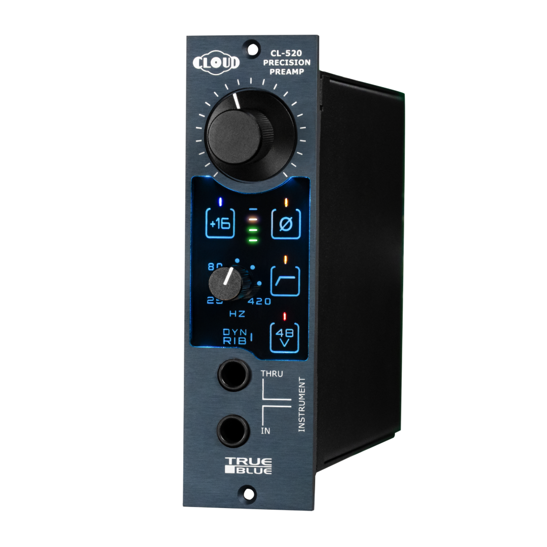 CLOUD MICROPHONES NOW SHIPPING NEW TRUE BLUE 520 PREAMP